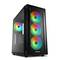 SHARKOON TG6M ATX-behuizing met 2 USB 3.0-poorten en 2 USB 2.0-poorten zonder RGB-lichtbron.