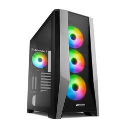 Caja ATX SHARKOON TG7M con 2 Puertos USB 3.0 sin Fuente de Alimentación.