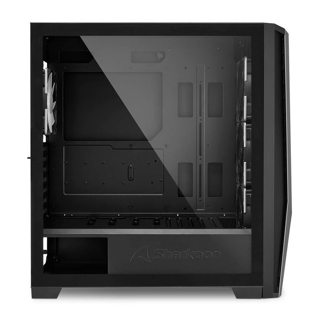 SHARKOON TG7M ATX Gehäuse mit 2 USB 3.0 Ports ohne Netzteil.