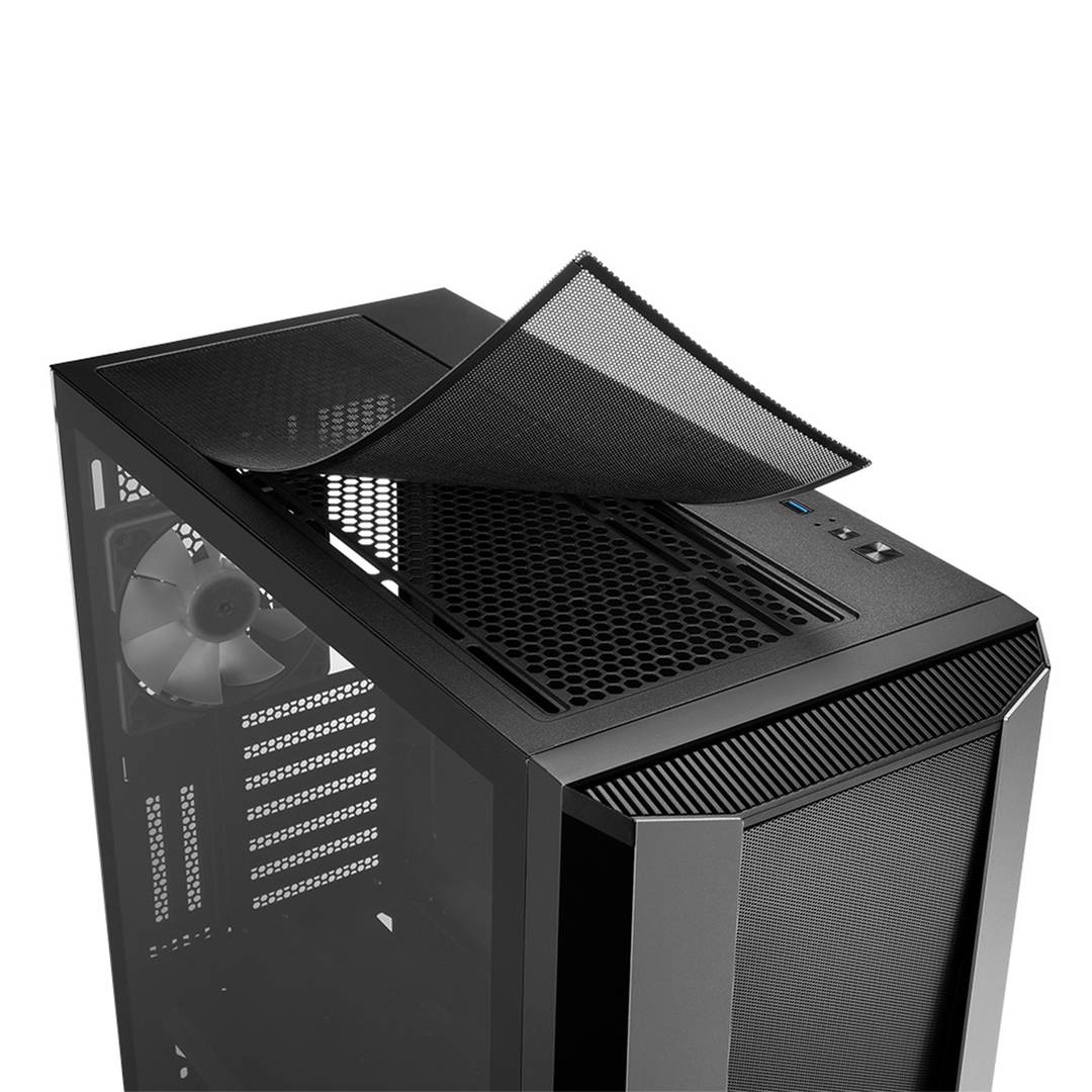 SHARKOON TG7M ATX Gehäuse mit 2 USB 3.0 Ports ohne Netzteil.