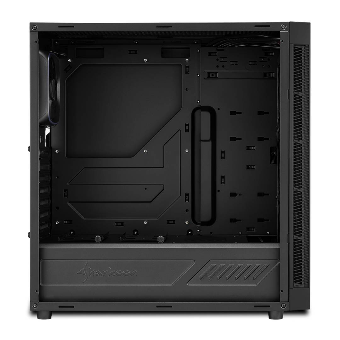 Custodia SHARKOON TG6 ATX con 2 porte USB 3.0 e 2 porte USB 2.0 senza sorgente luminosa RGB.