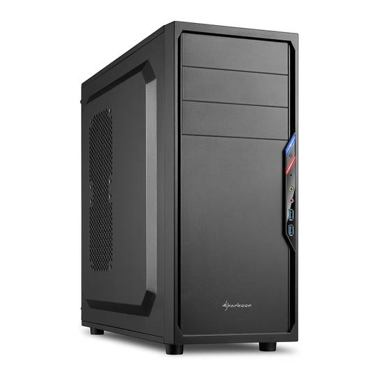 Caja ATX SHARKOON VS4-V con 2 Puertos USB3.0 sin Fuente de Alimentación.