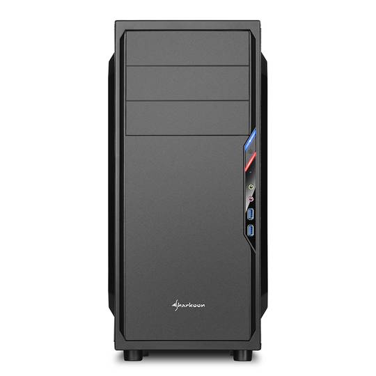 Caja ATX SHARKOON VS4-V con 2 Puertos USB3.0 sin Fuente de Alimentación.