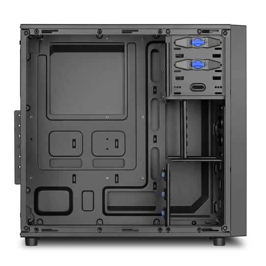 Caja ATX SHARKOON VS4-V con 2 Puertos USB3.0 sin Fuente de Alimentación.