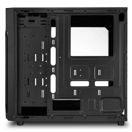 Sharkoon VG6-W ATX Gehäuse mit 2 USB 3.0 Ports ohne grünes Netzteil.