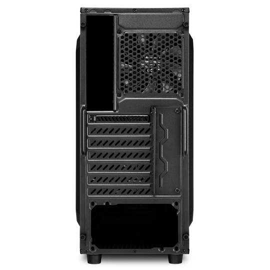 Sharkoon VG6-W ATX Gehäuse mit 2 USB 3.0 Ports ohne grünes Netzteil.