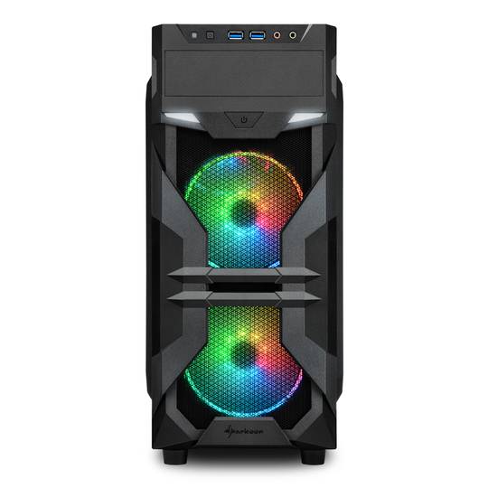Caja ATX Sharkoon VG7-W con 2 Puertos USB3.0 sin Fuente de Luz RGB.
