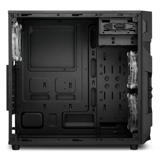 Caja ATX Sharkoon VG7-W con 2 Puertos USB3.0 sin Fuente de Luz RGB.