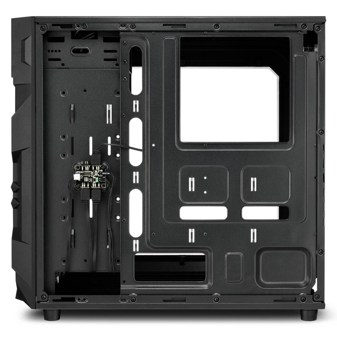 Caja ATX Sharkoon VG7-W con 2 Puertos USB3.0 sin Fuente de Luz RGB.