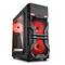 Caja ATX Sharkoon VG7-W con 2 Puertos USB 3.0 y 2 Puertos USB 2.0 sin Fuente de Alimentación Roja.