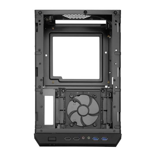 Caixa Sharkoon QB One Mini-ITX amb 2 ports USB 3.0 sense Font d'Alimentació Negra.