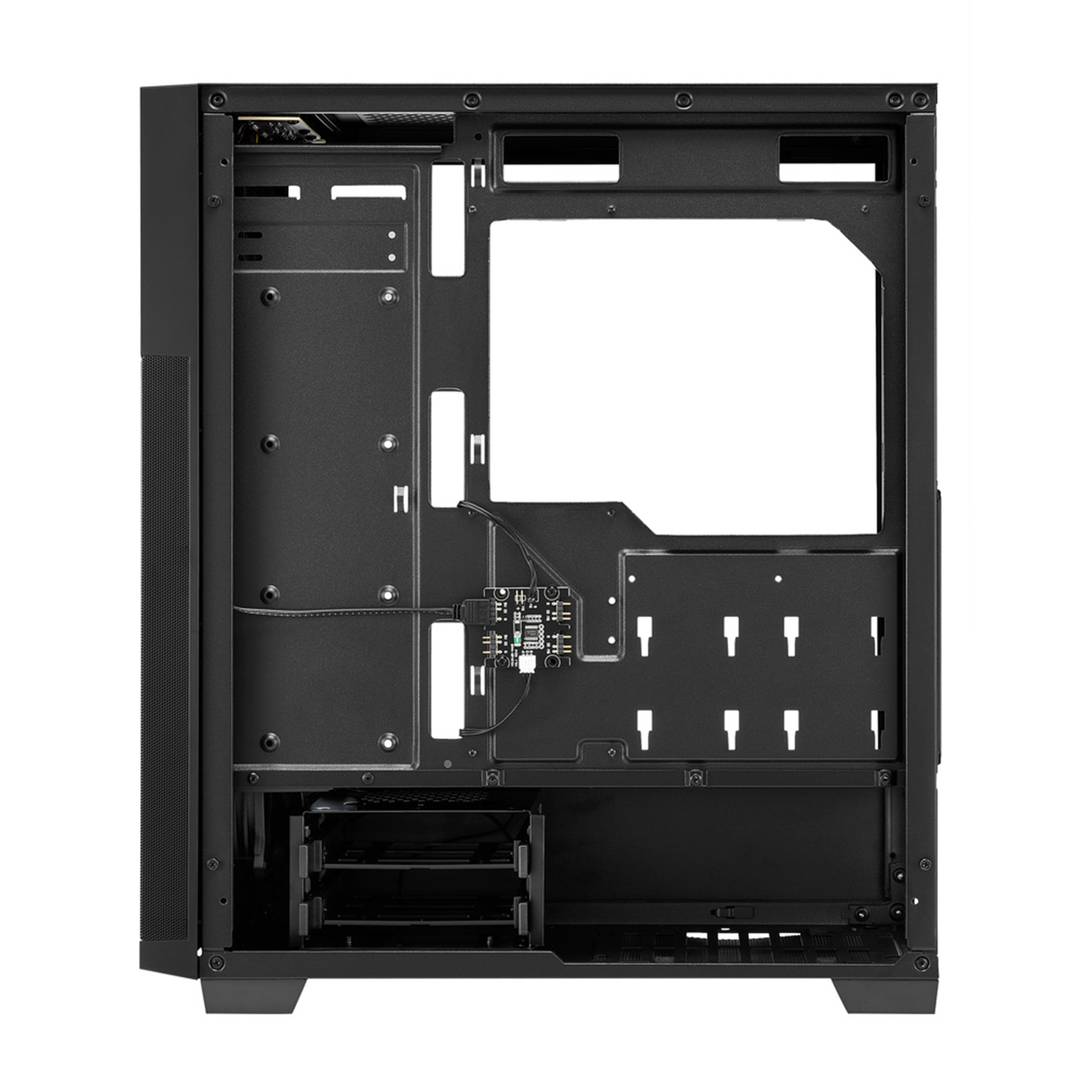 Boîtier Sharkoon RGB Flow ATX avec 2 ports USB 3.0 sans alimentation.
