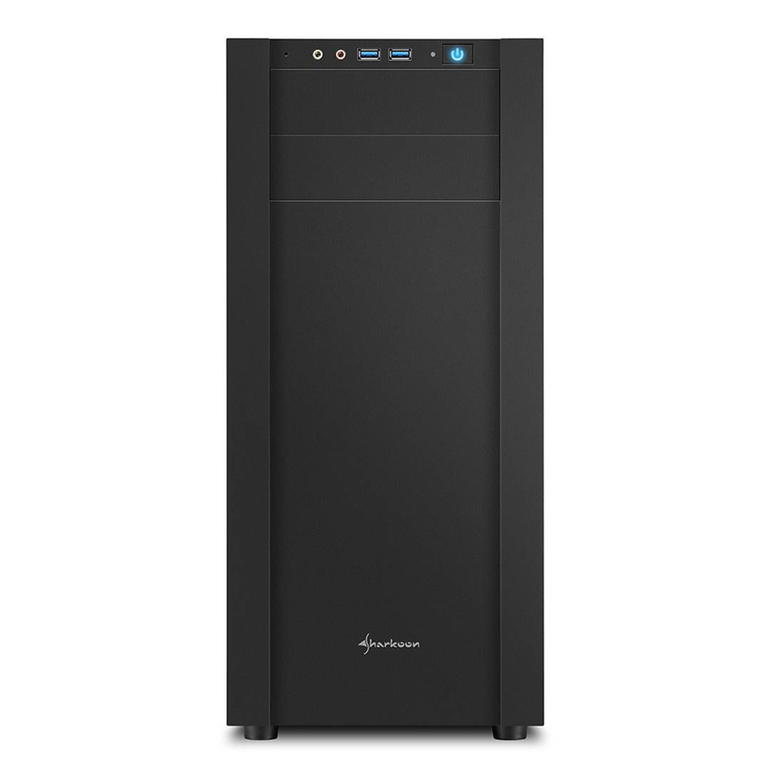 Sharkoon S25-W ATX-behuizing met 2 USB 3.0-poorten zonder voeding.