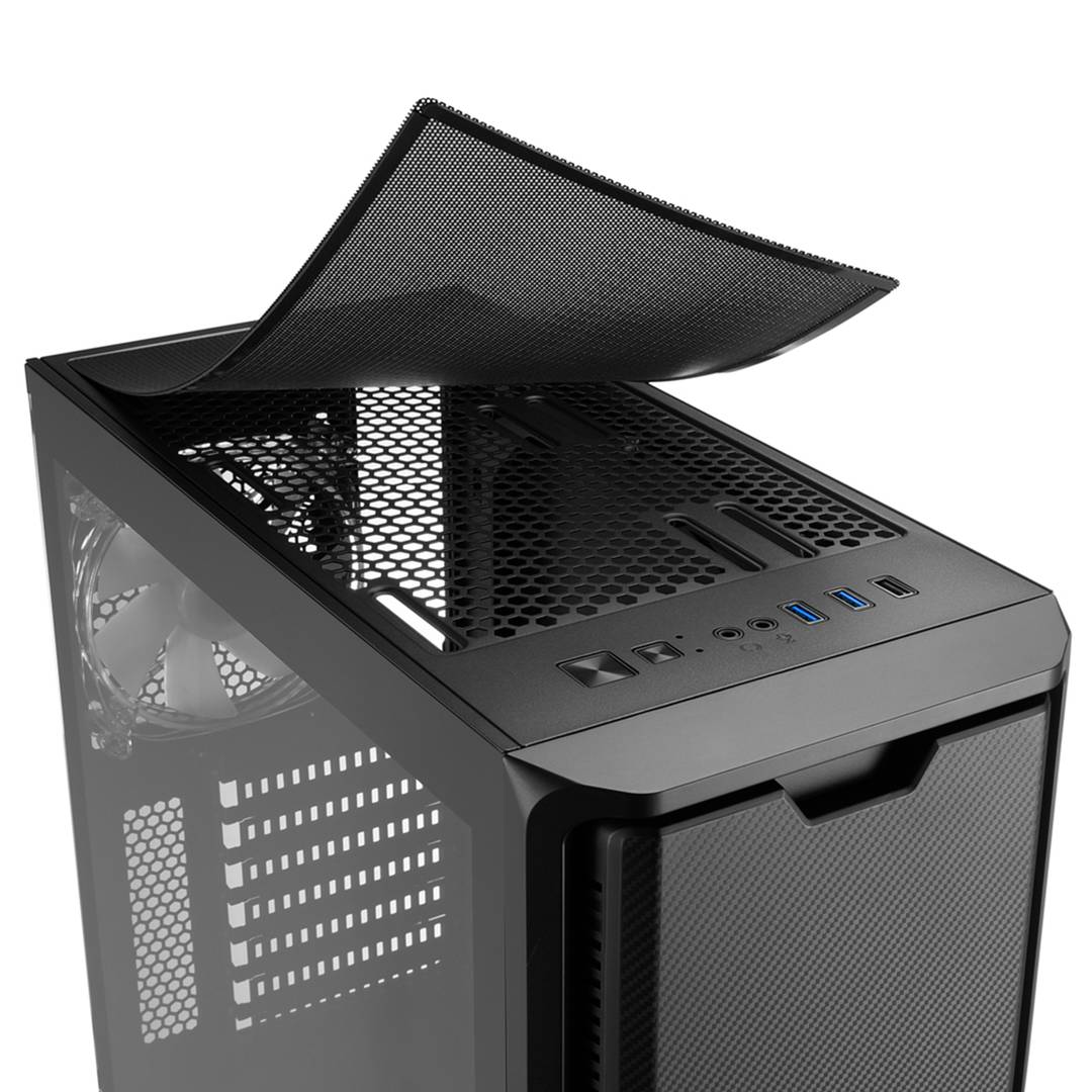 Caja ATX Sharkoon SK3 con 2 Puertos USB3.0 sin Fuente de Luz RGB.