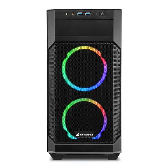 Caixa Sharkoon V1000 MATX amb 2 Ports USB 3.0 sense Font de Llum RGB.