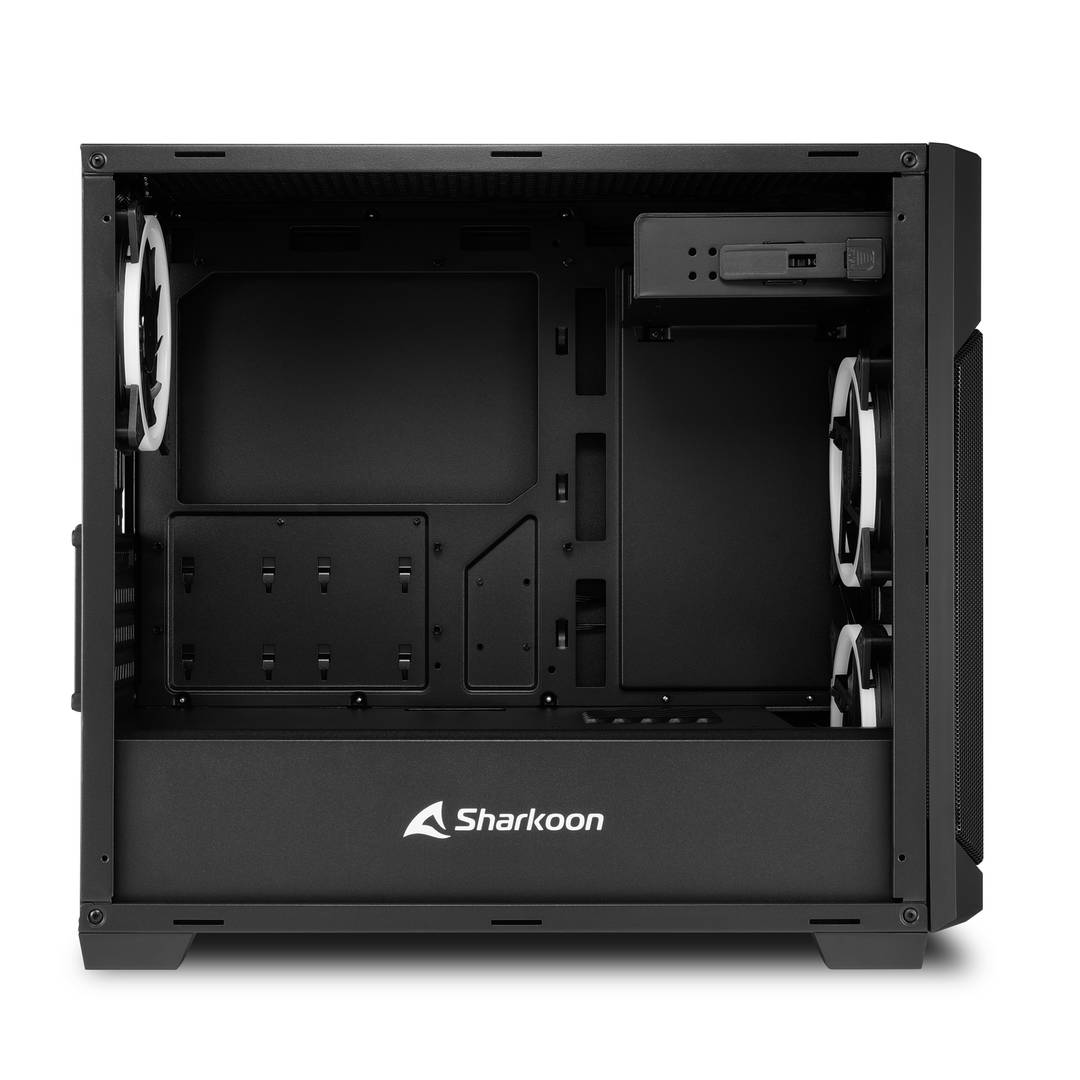 Caixa Sharkoon V1000 MATX amb 2 Ports USB 3.0 sense Font de Llum RGB.