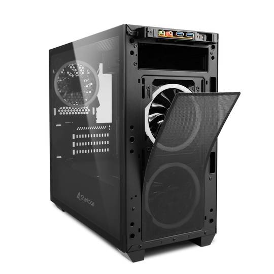 Caixa Sharkoon V1000 MATX amb 2 Ports USB 3.0 sense Font de Llum RGB.