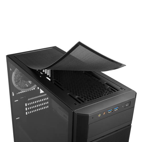 Caixa Sharkoon V1000 MATX amb 2 Ports USB 3.0 sense Font de Llum RGB.