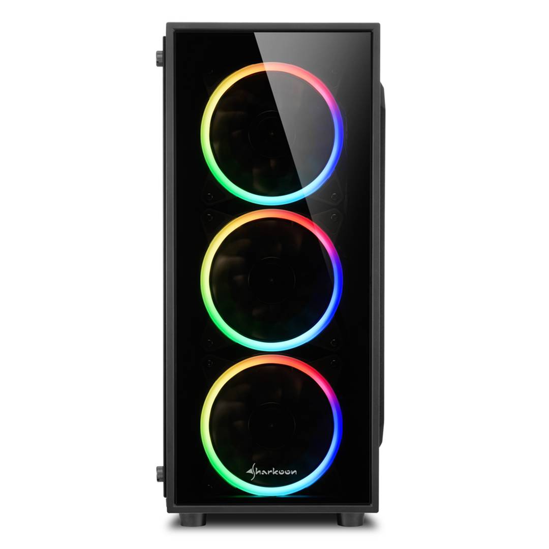 Caixa ATX Sharkoon TG4 RGB amb 2 ports USB 3.0 sense font d'alimentació.