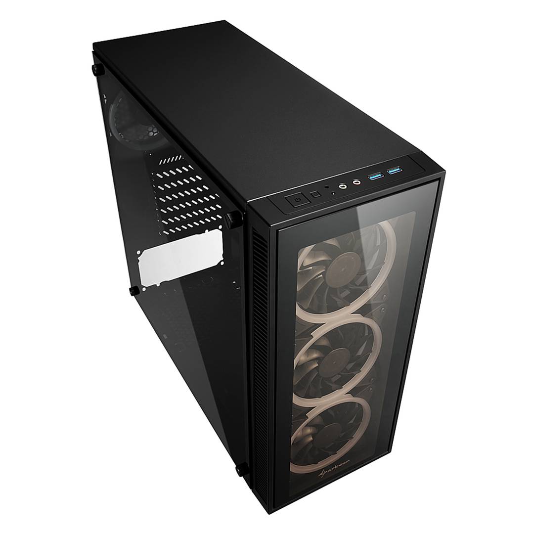 Caixa ATX Sharkoon TG4 RGB amb 2 ports USB 3.0 sense font d'alimentació.