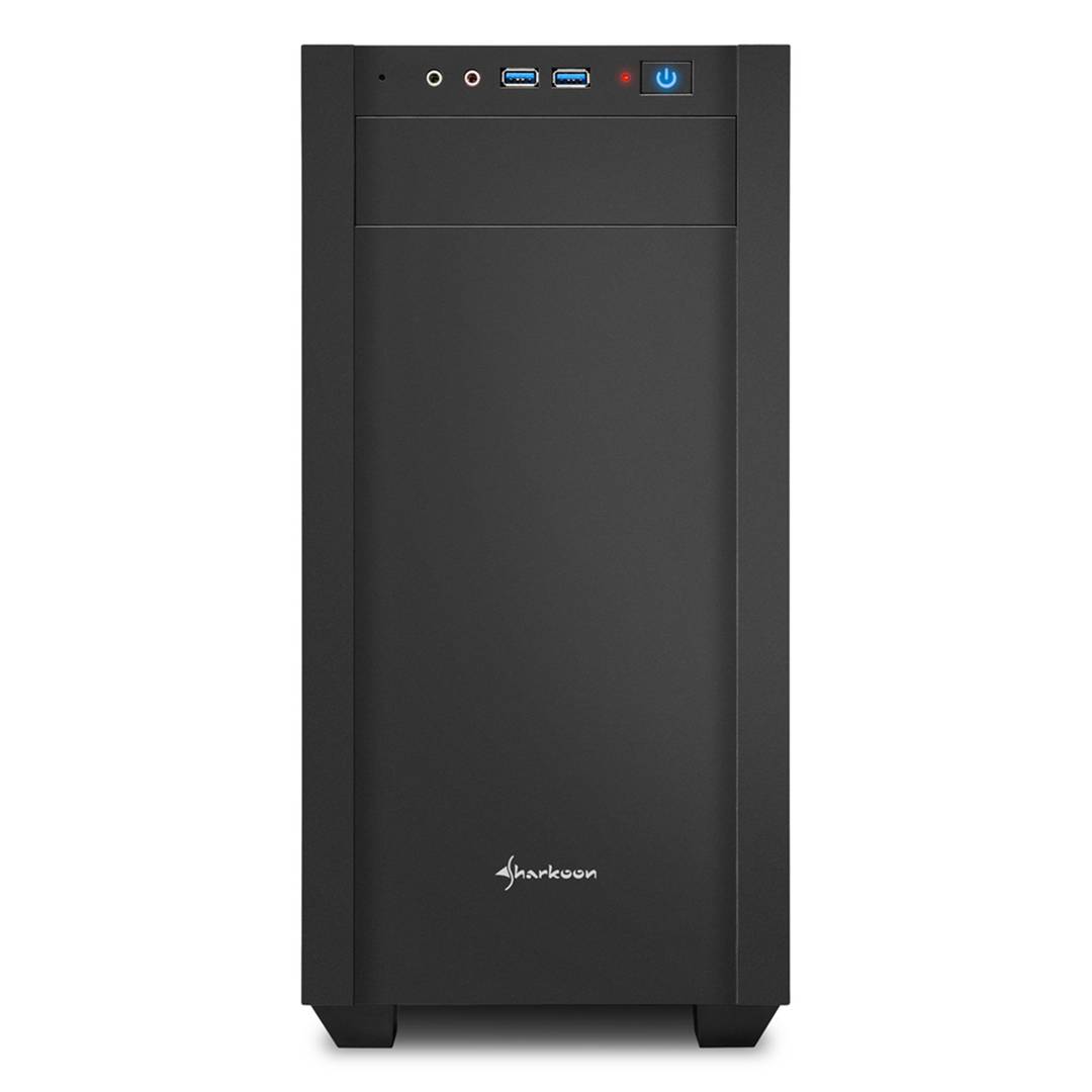 Sharkoon S1000 MATX Case met 2 USB 3.0 Poorten zonder Voeding Zwart