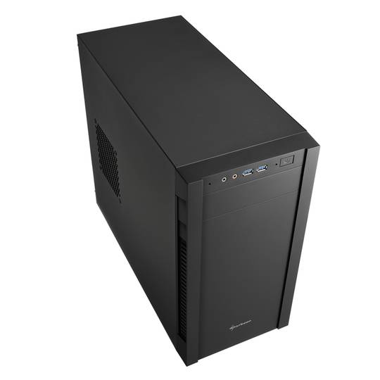 Sharkoon S1000 MATX Case met 2 USB 3.0 Poorten zonder Voeding Zwart