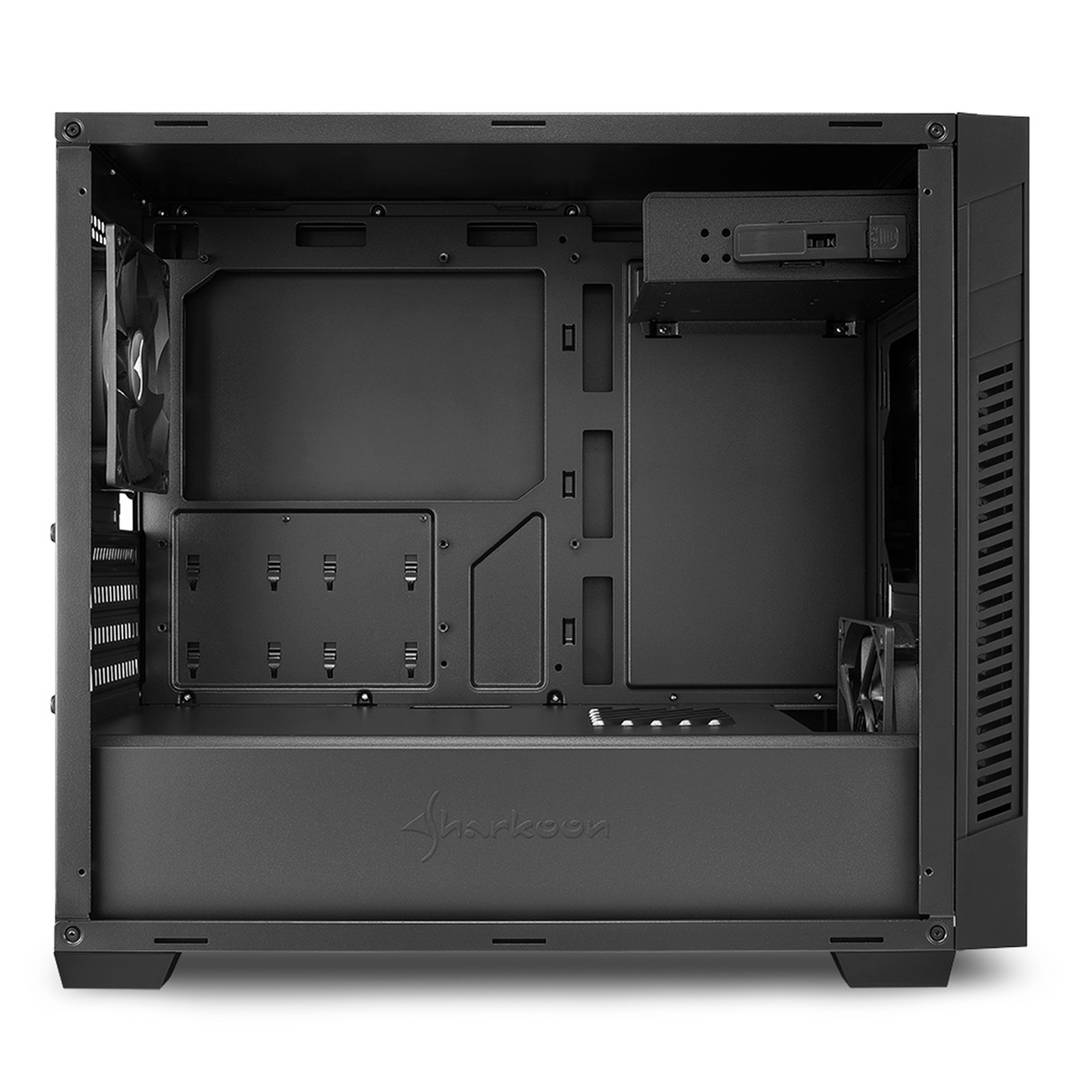 Sharkoon S1000 MATX Case met 2 USB 3.0 Poorten zonder Voeding Zwart