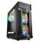 Sharkoon VG6-W RGB ATX Gehäuse mit 2 USB 3.0 Ports ohne Netzteil.