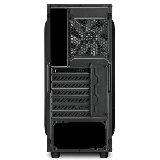 Sharkoon VG6-W RGB ATX Gehäuse mit 2 USB 3.0 Ports ohne Netzteil.