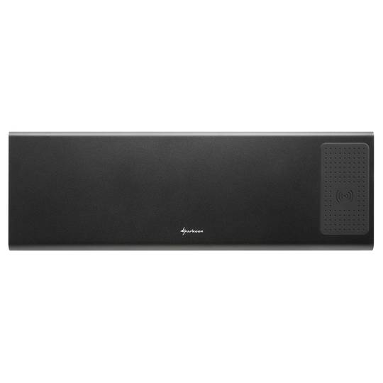 Sharkoon Power Podstawa pod laptopa i monitor z USB i ładowaniem bezprzewodowym, czarna