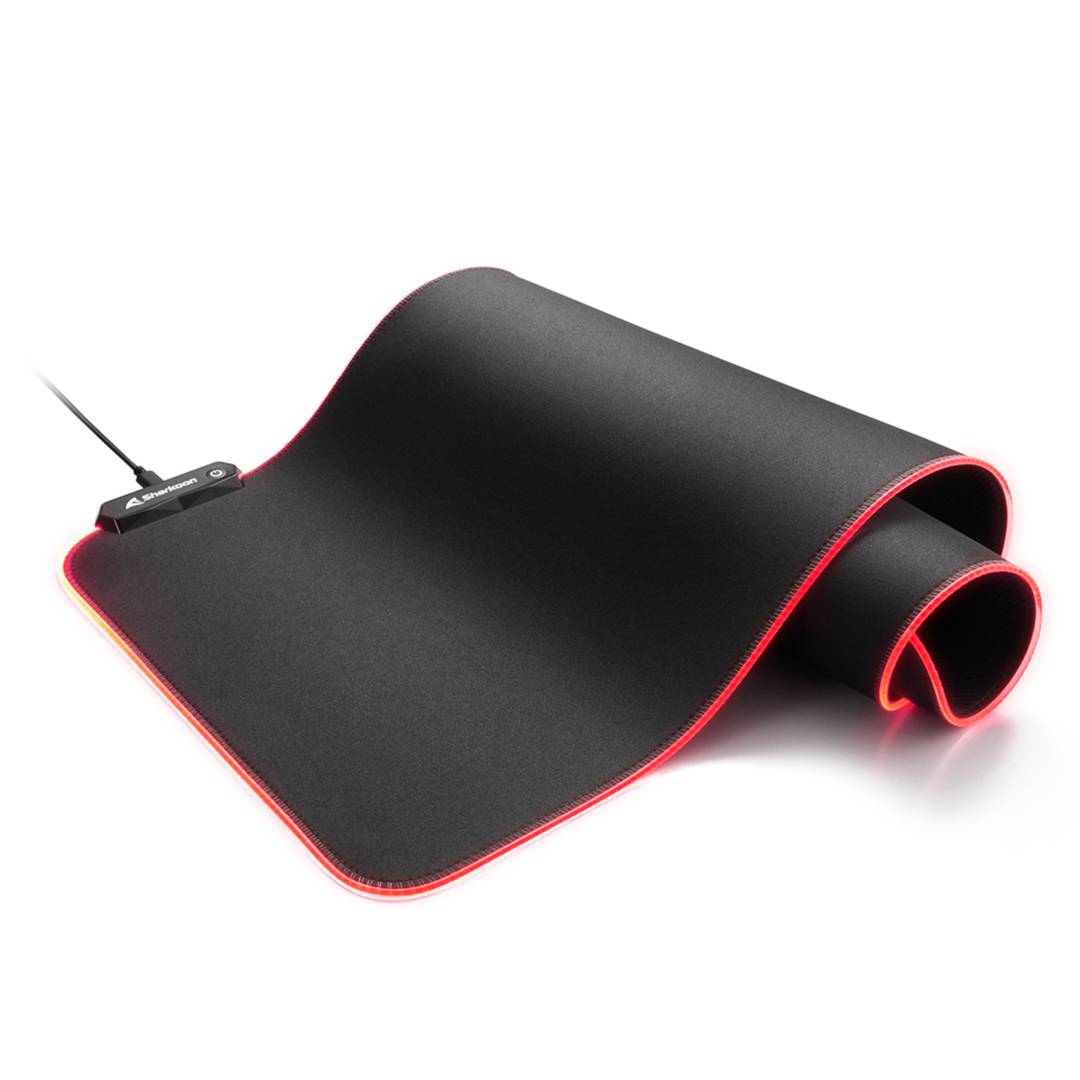 Tappetino per mouse da gioco Sharkoon 1337 RGB V2 800 in nero