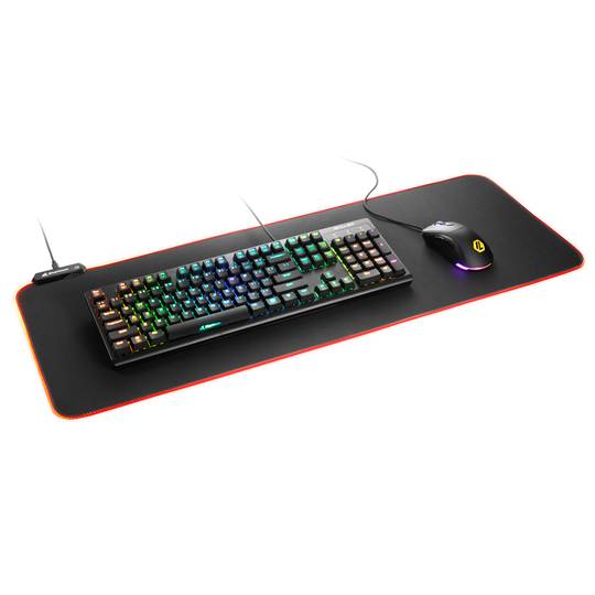 Tappetino per mouse da gioco Sharkoon 1337 RGB V2 800 in nero