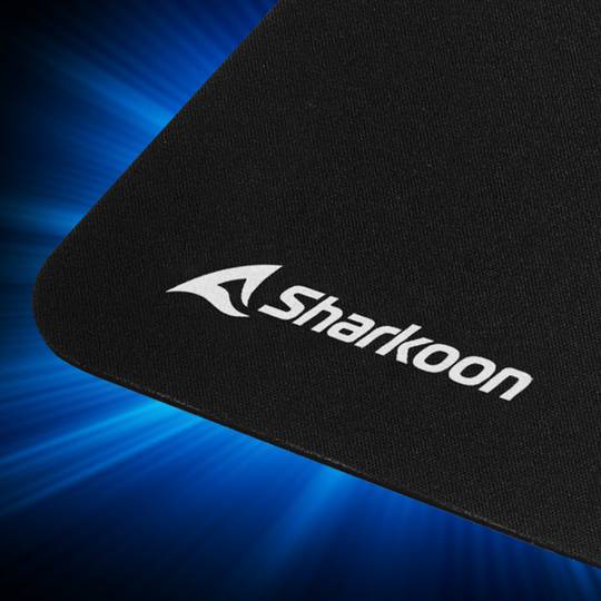 Mousepad para jogos Sharkoon 1337 V2 na cor preta L
