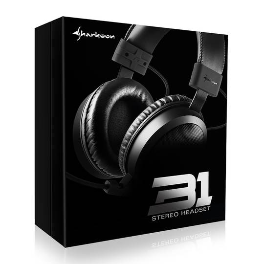 Sharkoon B1 Gaming Headphones with Microphone Black Cablematic