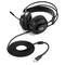 Gamer Headphones Sharkoon Skiller SGH2 with Microphone and LED in Black Color.