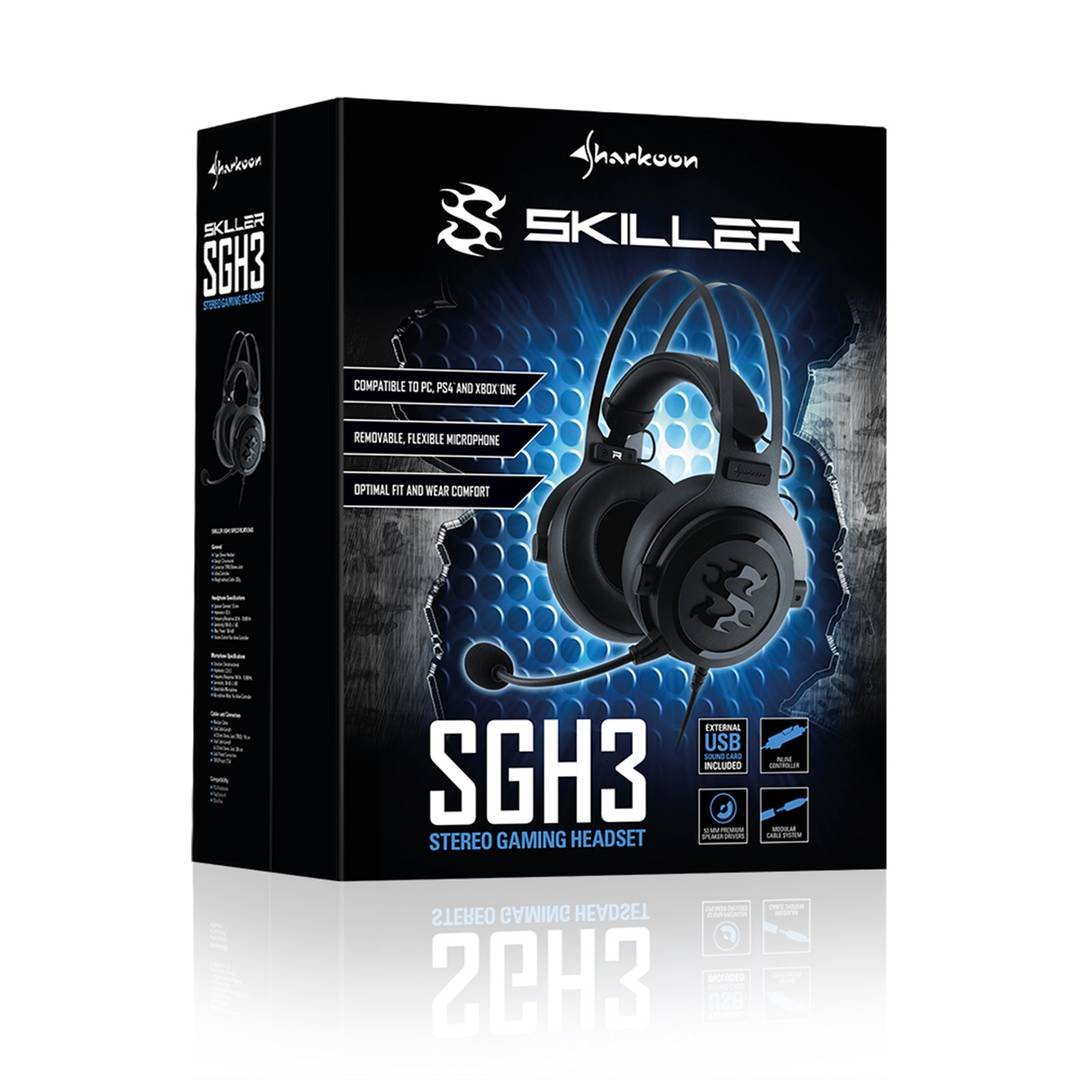 Auriculars Gamer Sharkoon Skiller SGH3 amb Micròfon Negre