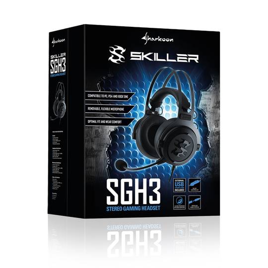 Auriculars Gamer Sharkoon Skiller SGH3 amb Micròfon Negre