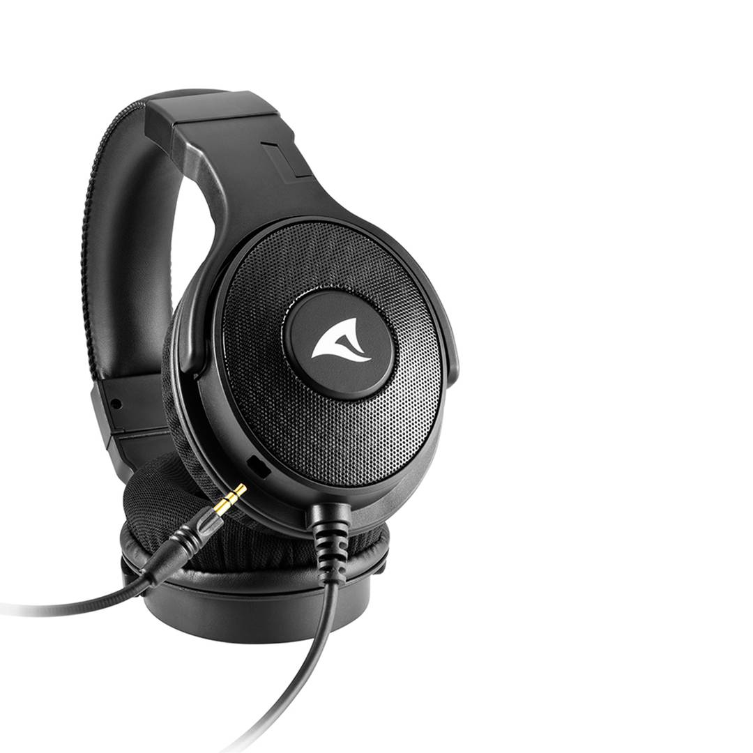 Sharkoon Rush ER40 Gamer Headphones with Microphone and RGB in Black Color