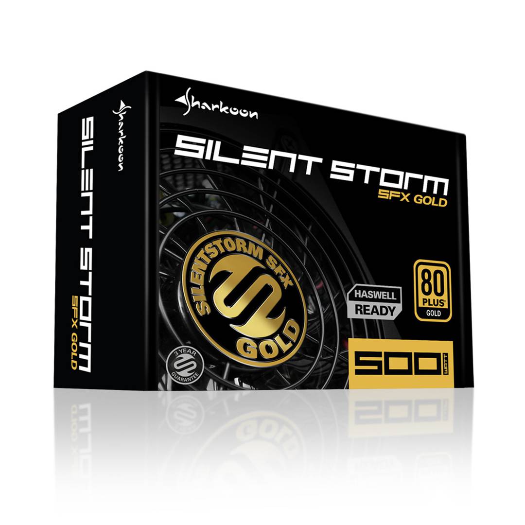 Sharkoon SilentStorm 500W SFX-L 80+ Gold Netzteil