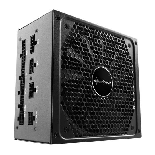 Fonte de alimentação Sharkoon SilentStorm Cool Zero 650W com certificação 80+ Gold na cor preta