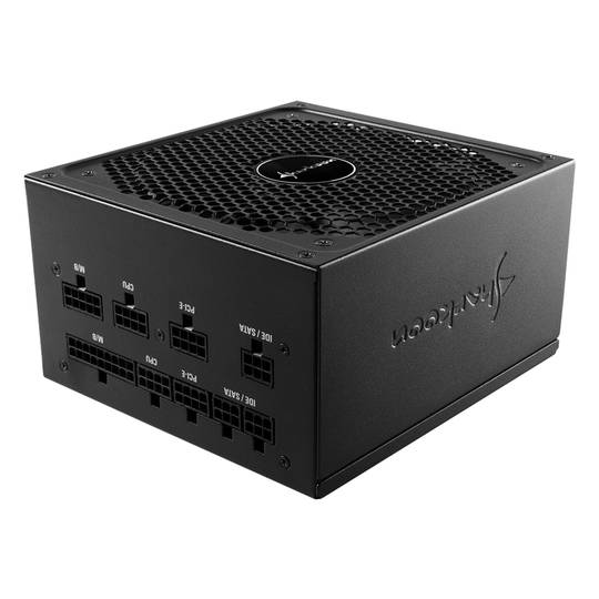 Fonte de alimentação Sharkoon SilentStorm Cool Zero 650W com certificação 80+ Gold na cor preta