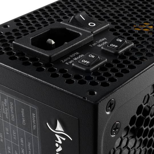 Font d'Alimentació Sharkoon SilentStorm Cool Zero 850W 80+ Or ATX Negre