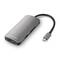 Sharkoon Hub USB 3.0 Type C avec HDMI en gris aluminium