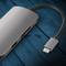 Sharkoon Hub USB 3.0 Type C avec HDMI en gris aluminium