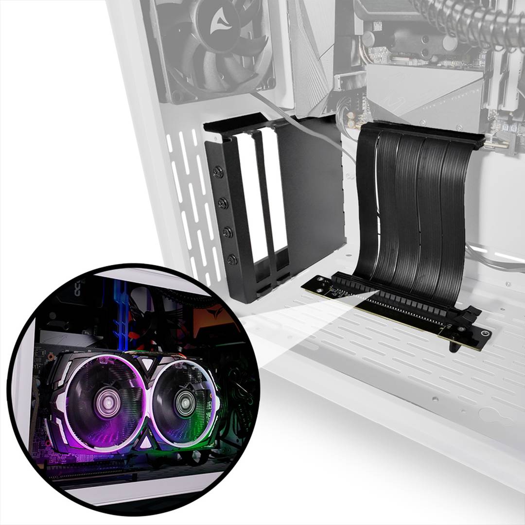 Kit Montaggio Verticale VGA Per SHARKOON REV300 - Supporto Scheda Video