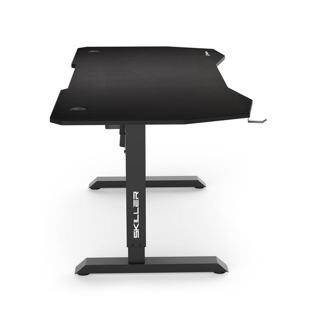 Mesa de jogos Sharkoon Skiller SGD20 com carpete preto integrado