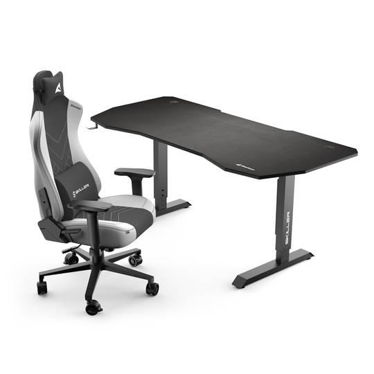 Mesa de jogos Sharkoon Skiller SGD20 com carpete preto integrado