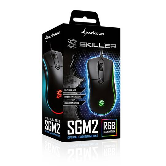 Sharkoon Skiller SGM2 Gaming Mouse w kolorze czarnym
