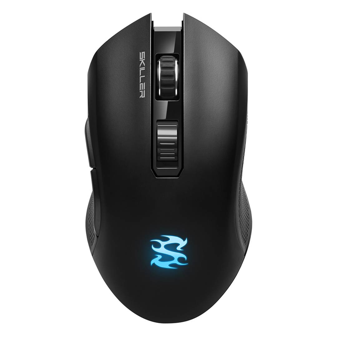 Mouse da gioco wireless Sharkoon SGM3 nero con RGB