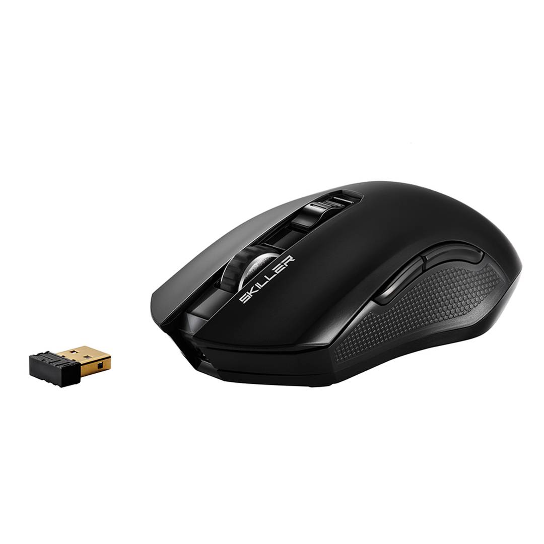 Mouse da gioco wireless Sharkoon SGM3 nero con RGB